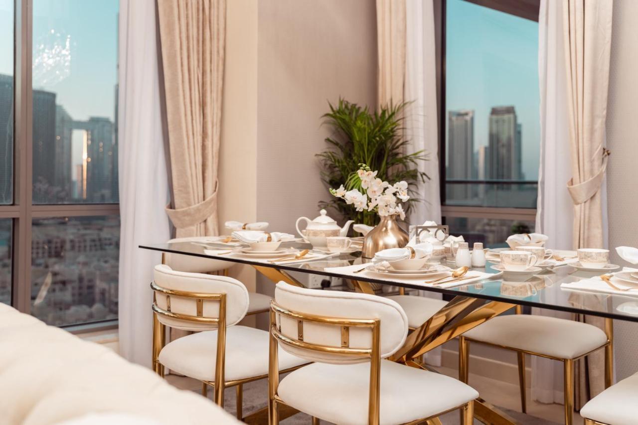 Elite Royal Apartment - Panoramic Full Burj Khalifa, Fountain & Skyline View - Baron Dubaj Exteriér fotografie